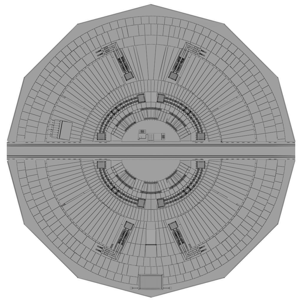 Rocket launch space complex low 3D model_11