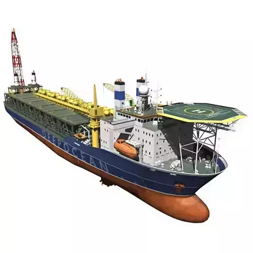 FPSO-vessel hudson oil tanker 3D model