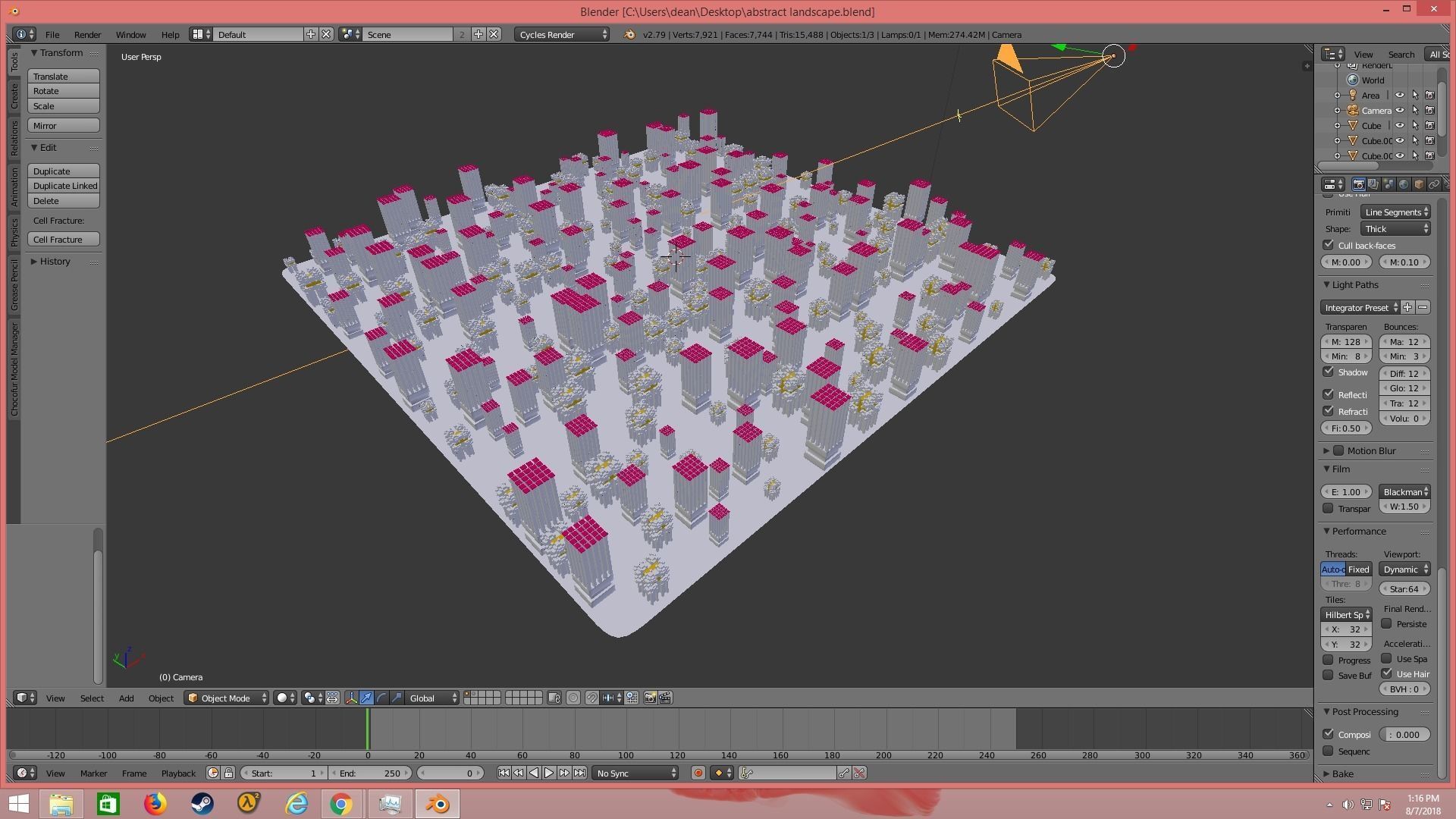 futuristic city 3D model_4