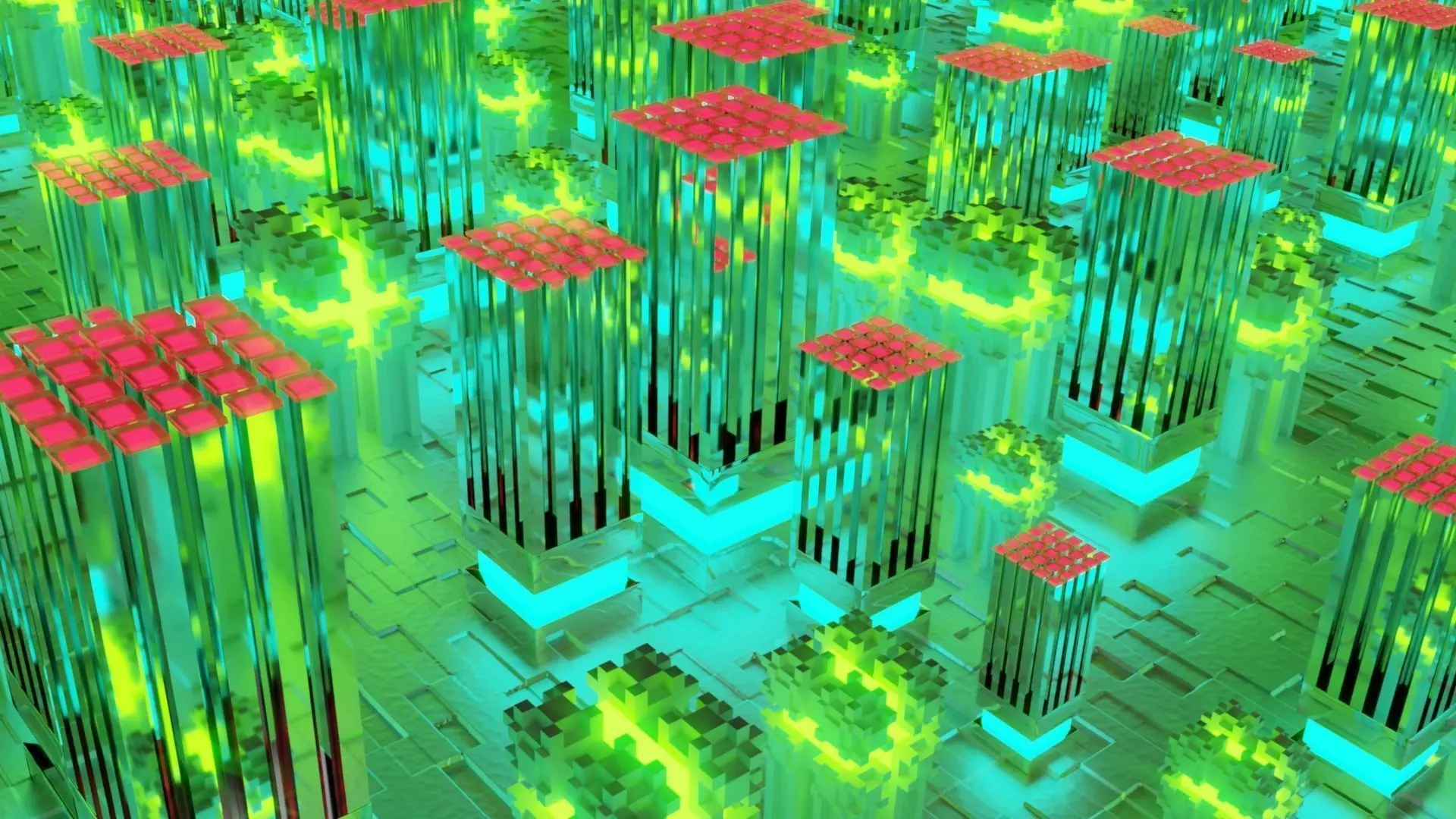 futuristic city 3D model_0