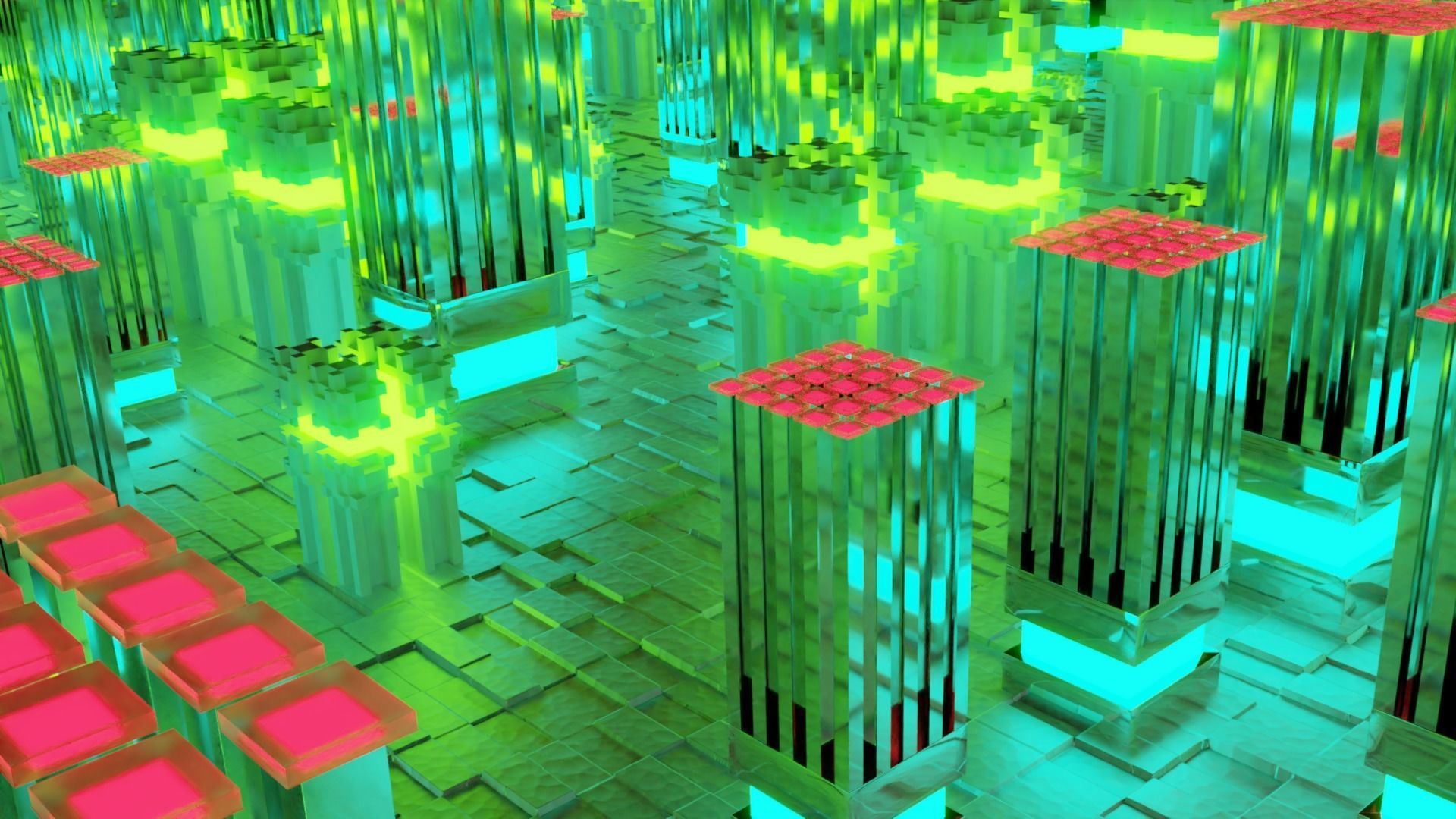 futuristic city 3D model_1