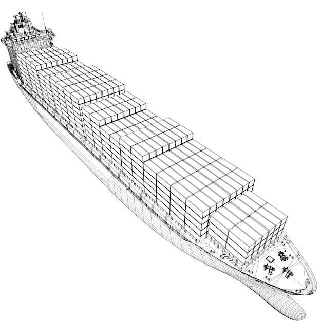 Container vessel 3D model_7