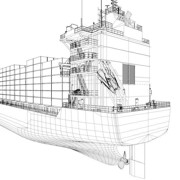 Container vessel 3D model_24