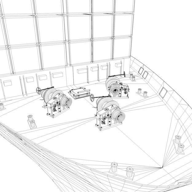 Container vessel 3D model_10