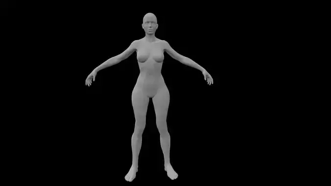 Base woman mesh 3D model