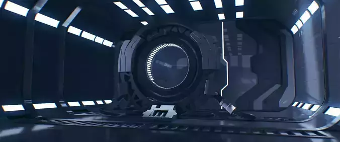 Sci Fi 3D Interior - Maya - 3Ds Max - Cinema 4D - FBX - OBJ 3D model