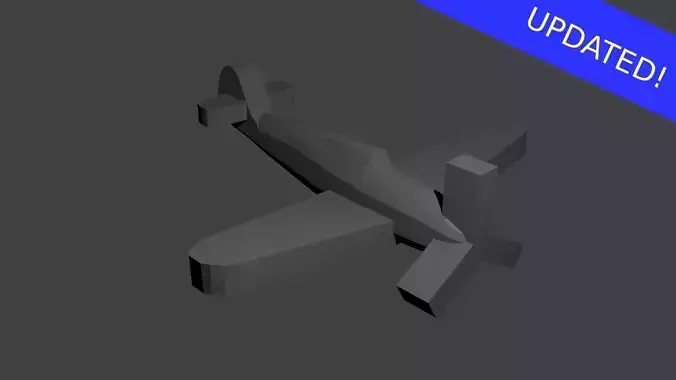 German BF-109 Fighter Aircraft Free 3D print model