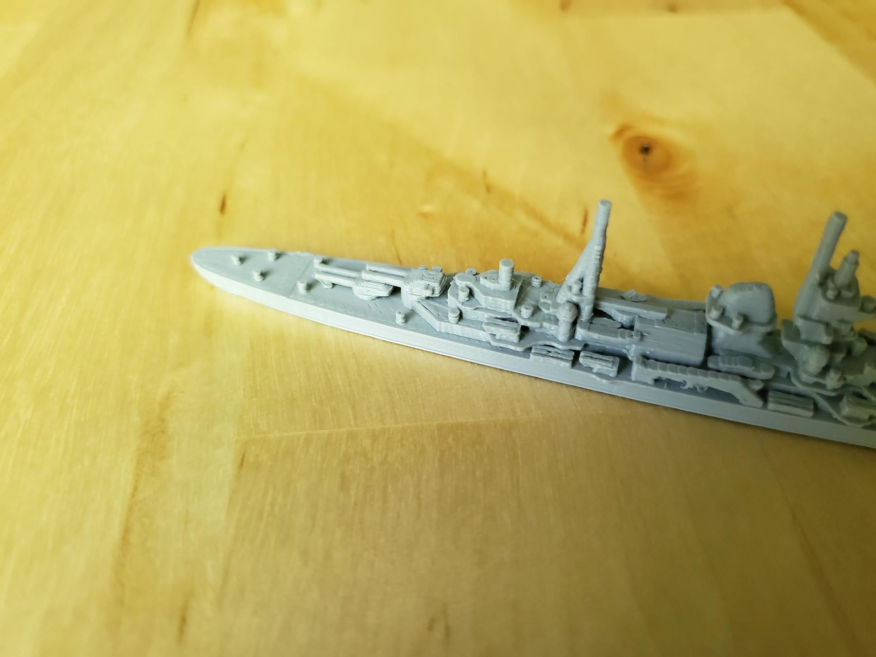 German Admiral Hipper Class Cruiser Warship 3D print model_6