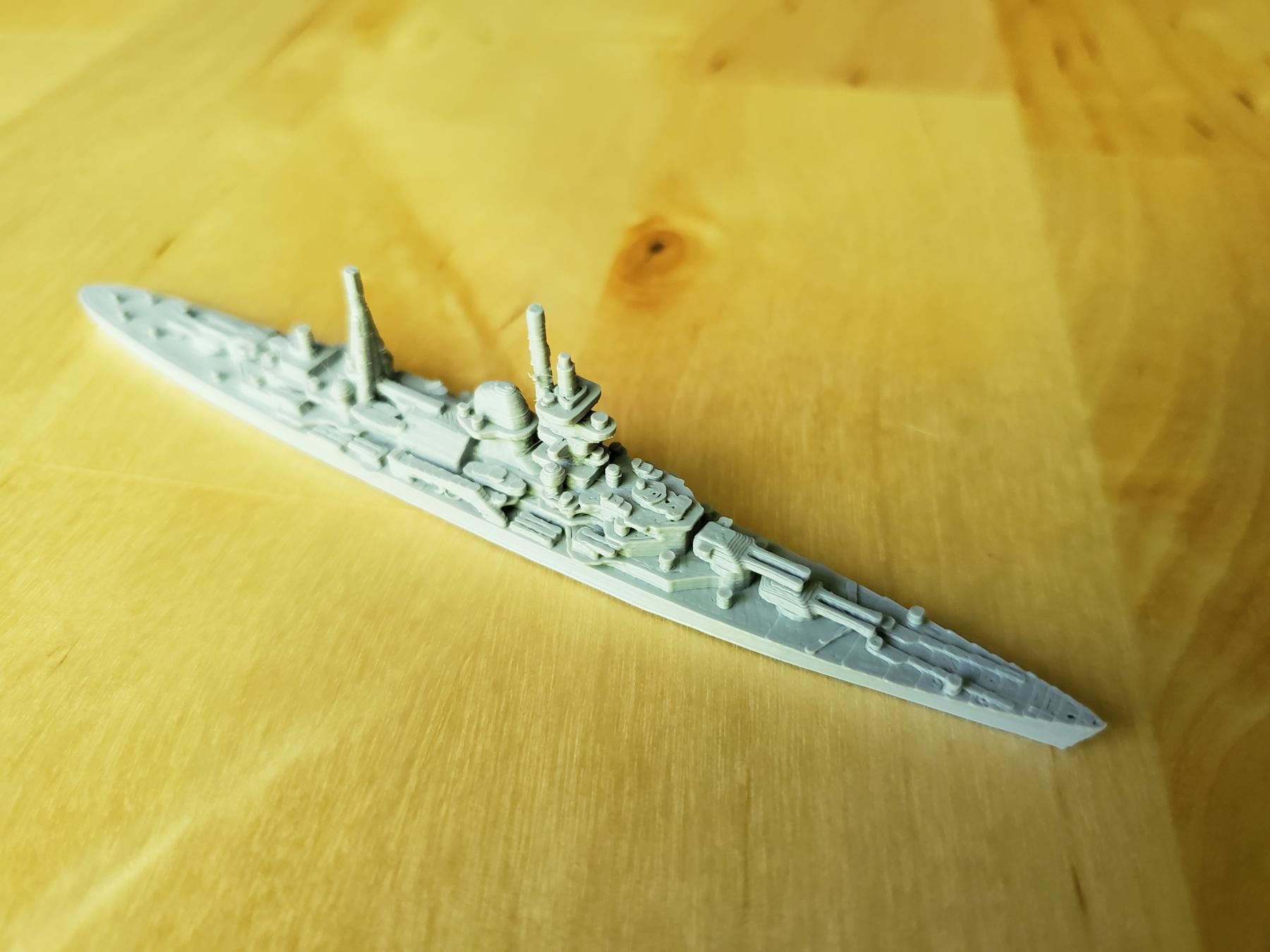 German Admiral Hipper Class Cruiser Warship 3D print model_3