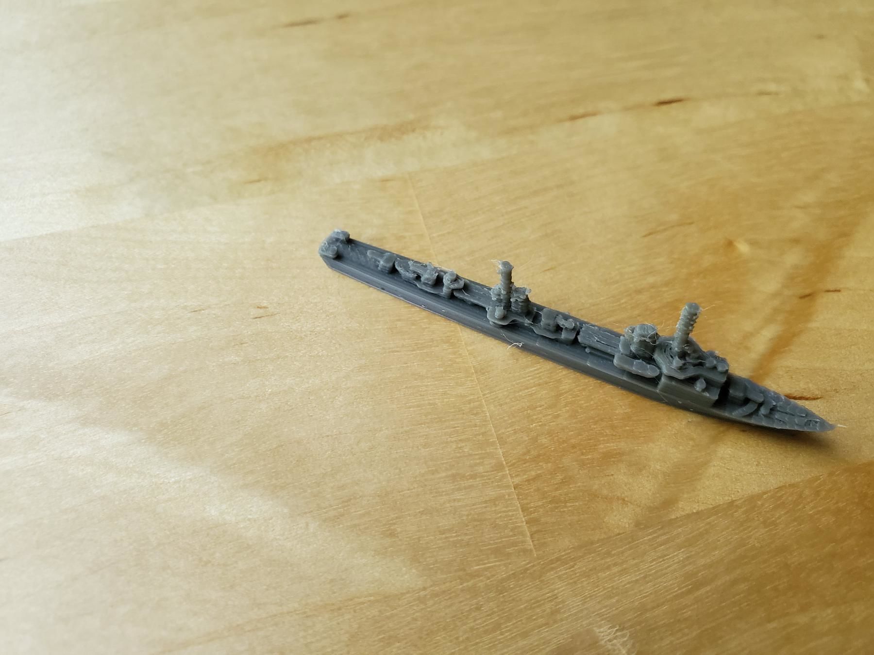 German Elbing Class Destroyer Warship 3D print model_4