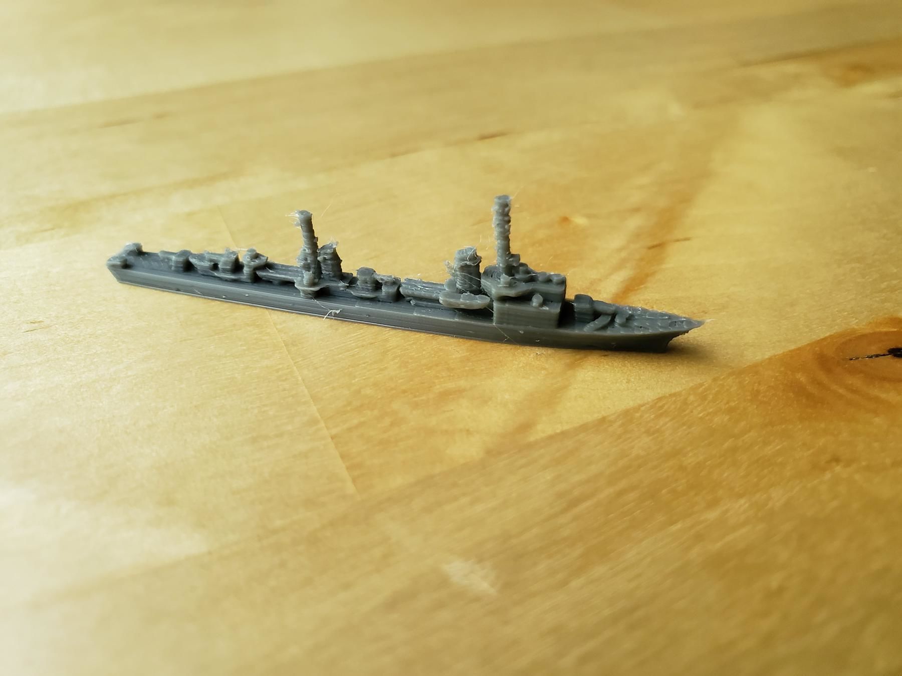 German Elbing Class Destroyer Warship 3D print model_5