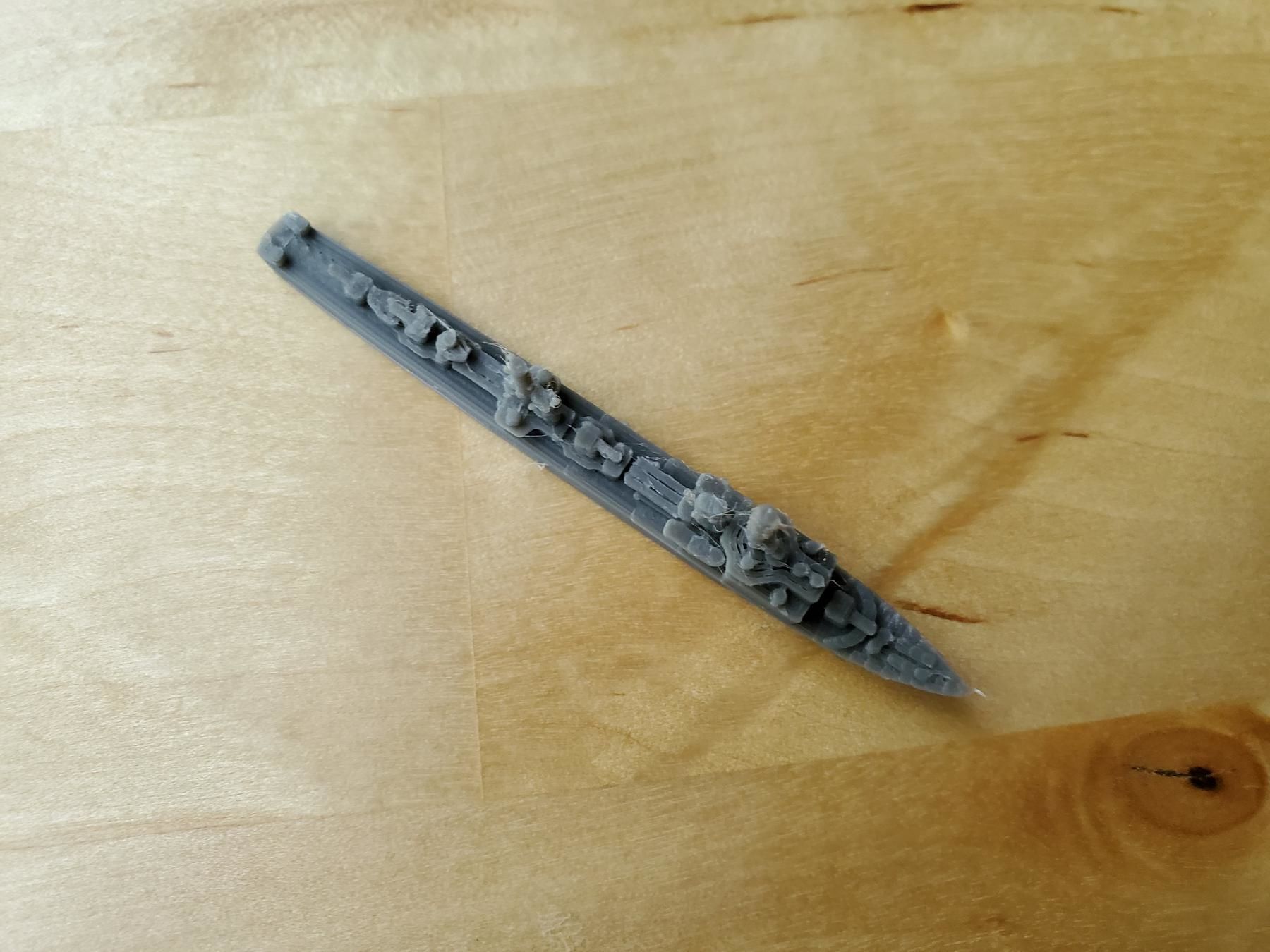 German Elbing Class Destroyer Warship 3D print model_7
