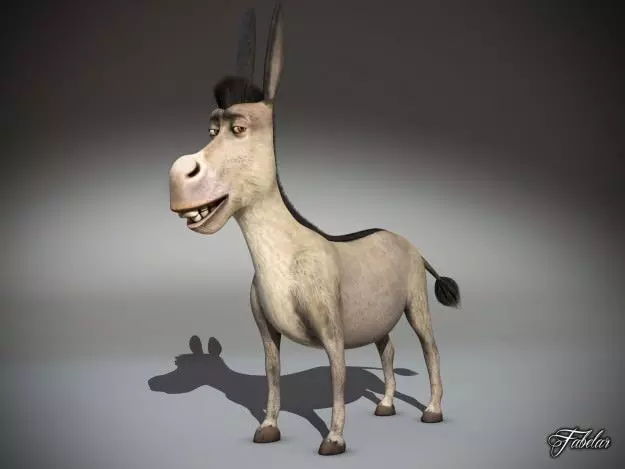 Donkey std mat 3D model_0
