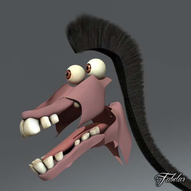 Donkey std mat 3D model_5