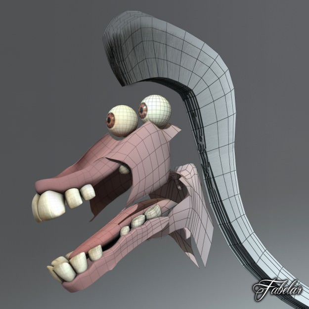 Donkey std mat 3D model_7