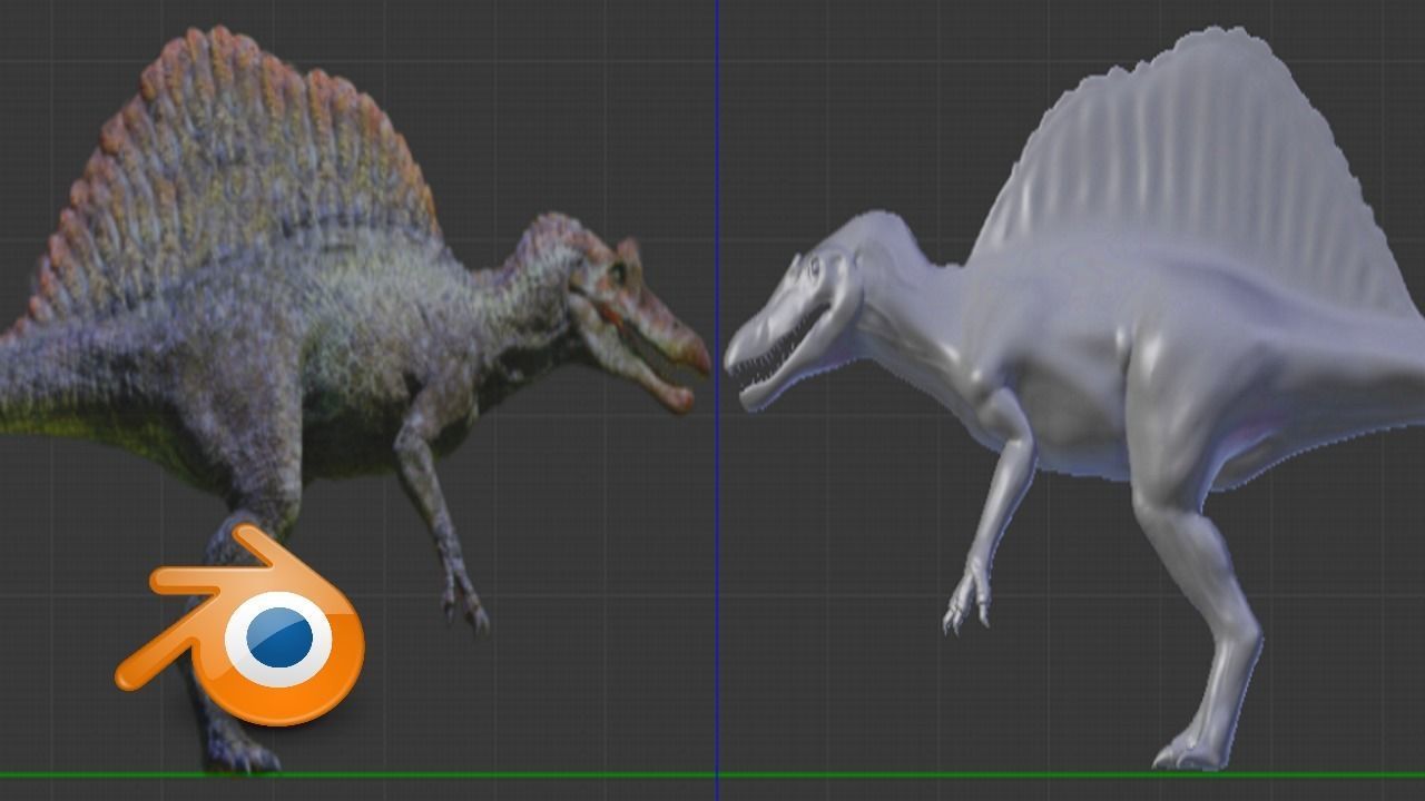 Jurassic Park III spinosaurus model  3D model_2