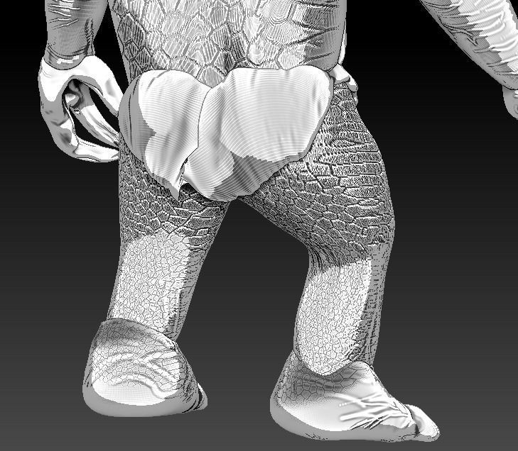 Cave troll Lord of the rings 3D print model_7