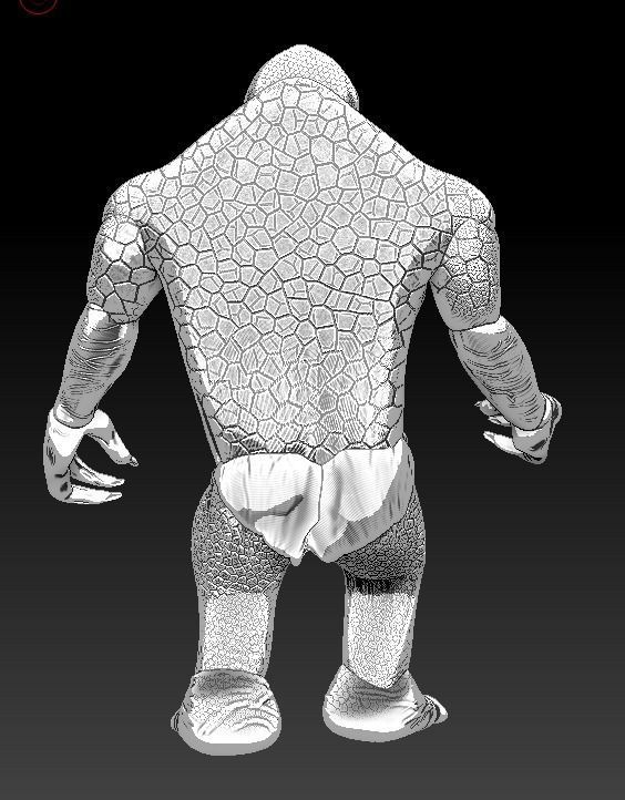 Cave troll Lord of the rings 3D print model_2