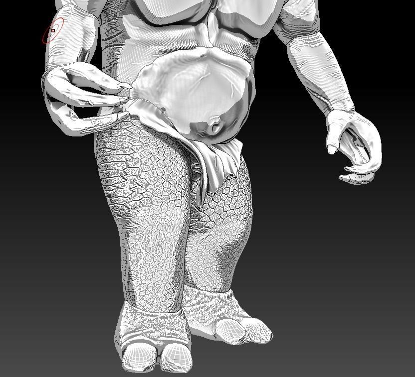 Cave troll Lord of the rings 3D print model_8