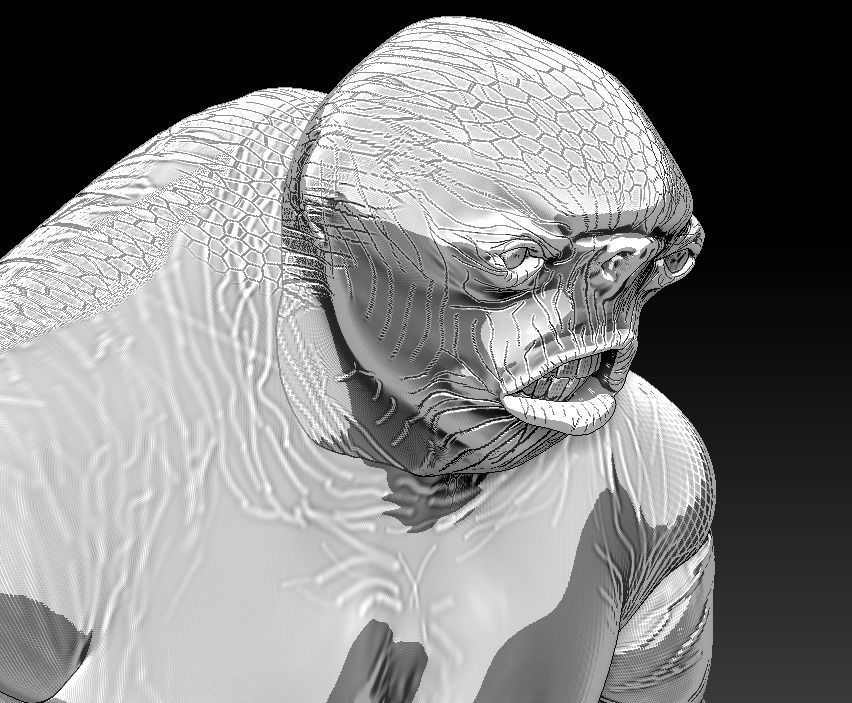 Cave troll Lord of the rings 3D print model_5
