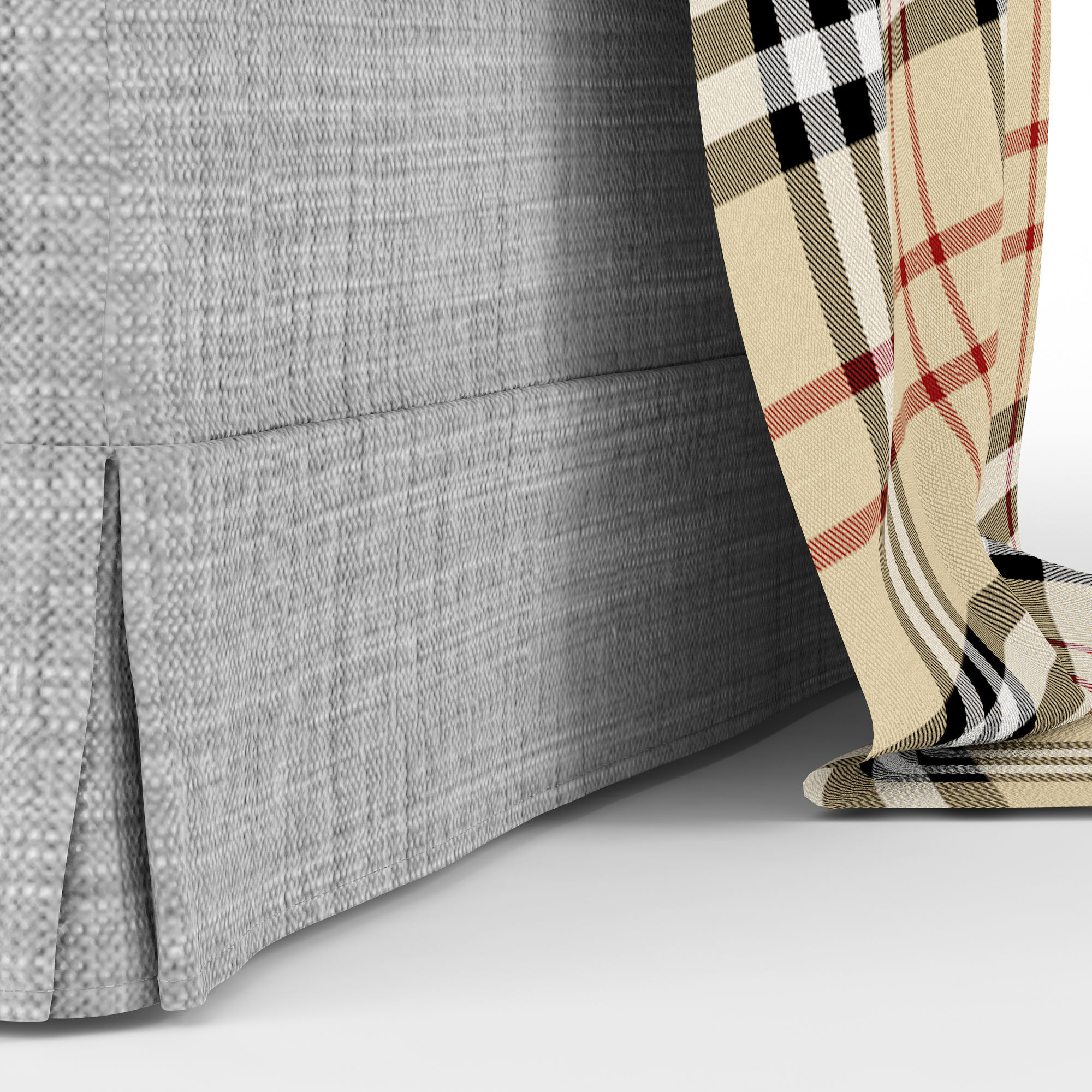 EKTORP footstool 3D model_3