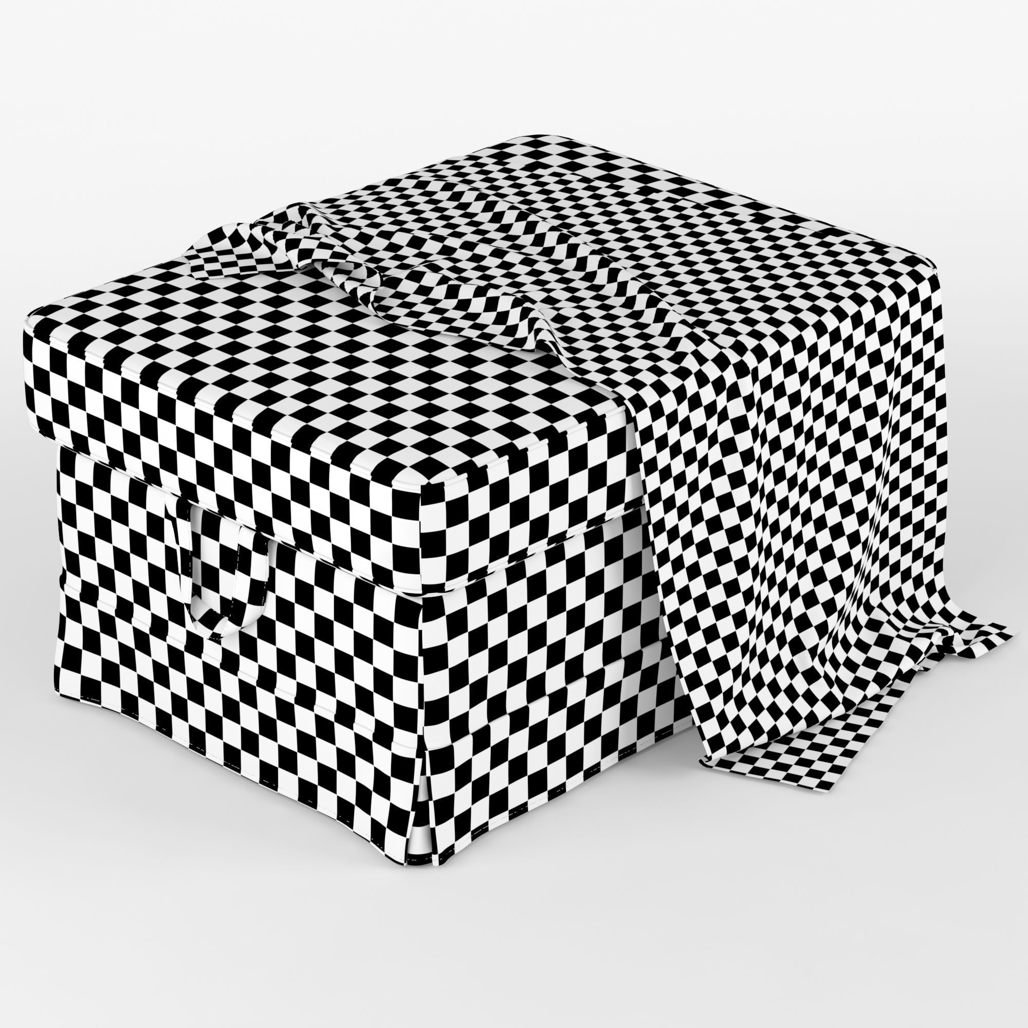 EKTORP footstool 3D model_7