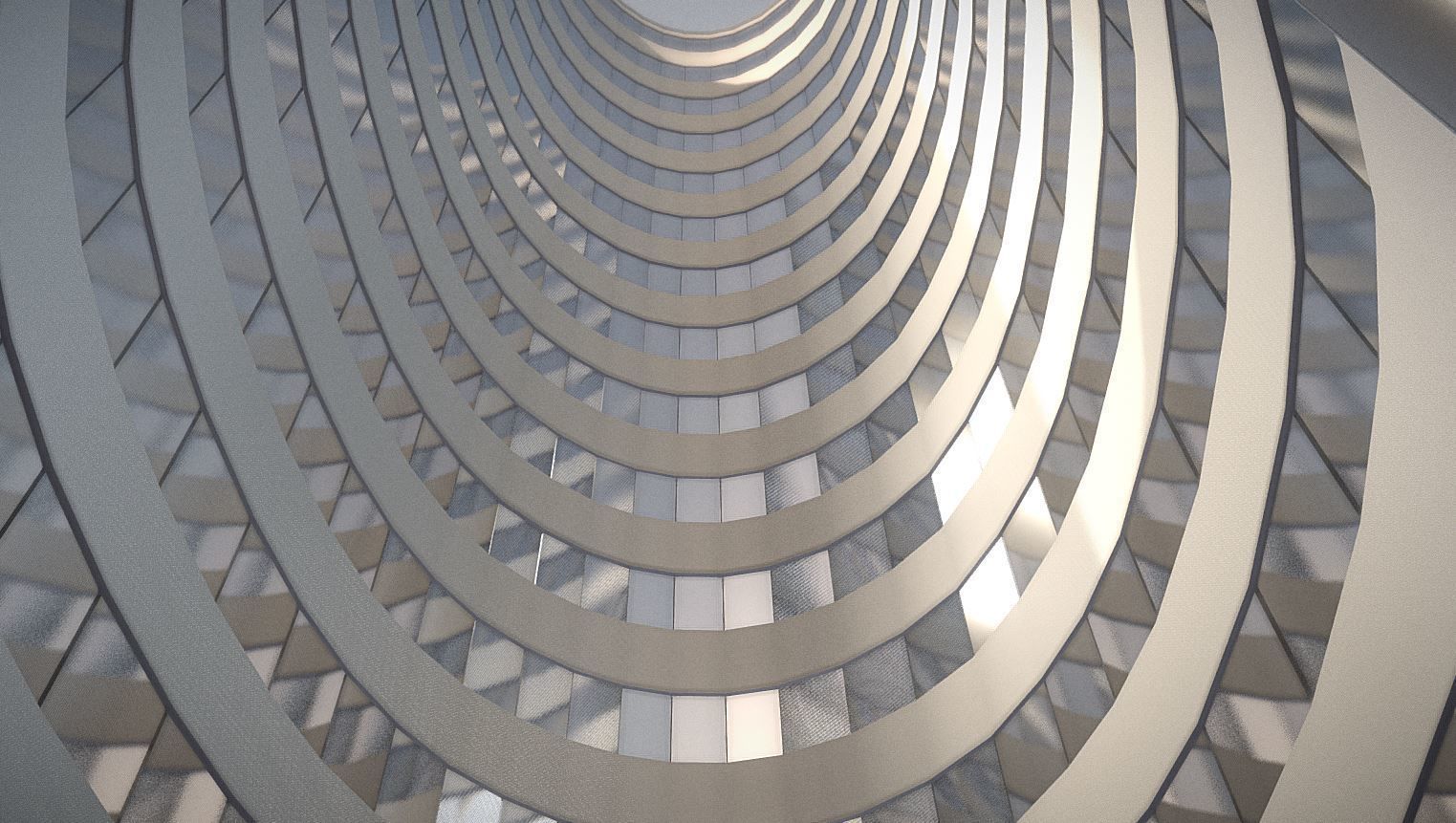 City Building Design O-2 Low-poly 3D model_4
