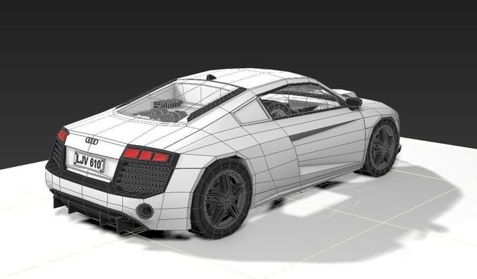 Audi R8 Free 3D print model