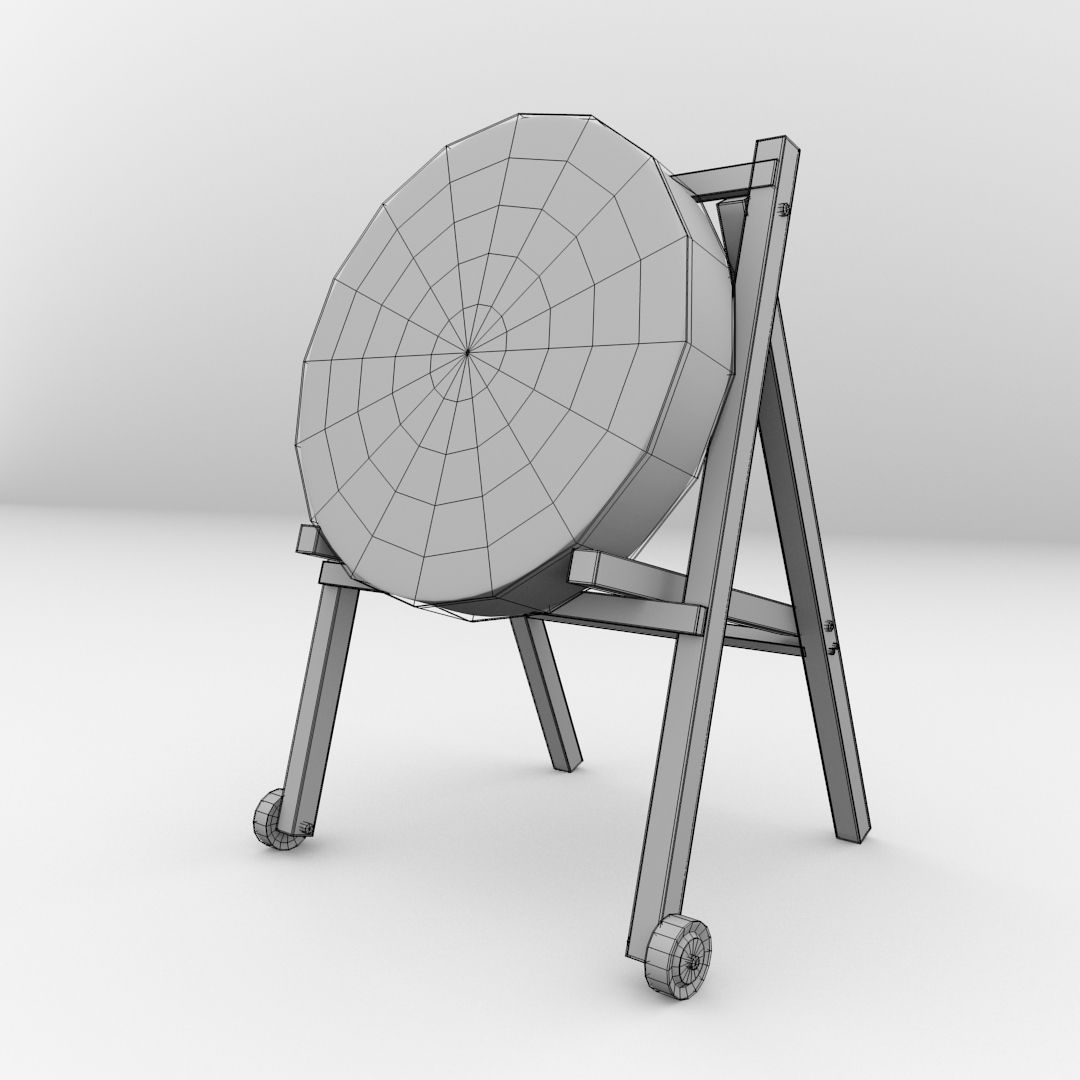 Archery Target 3D model_4