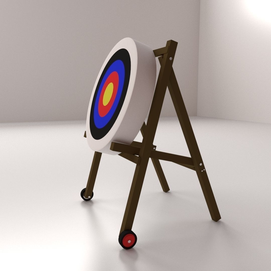 Archery Target 3D model_1