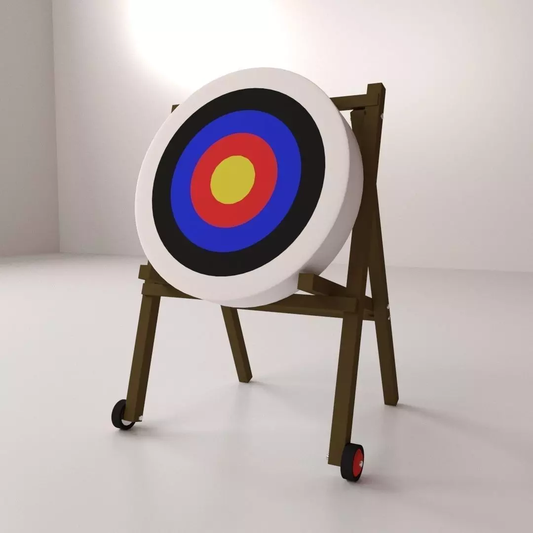 Archery Target 3D model_0