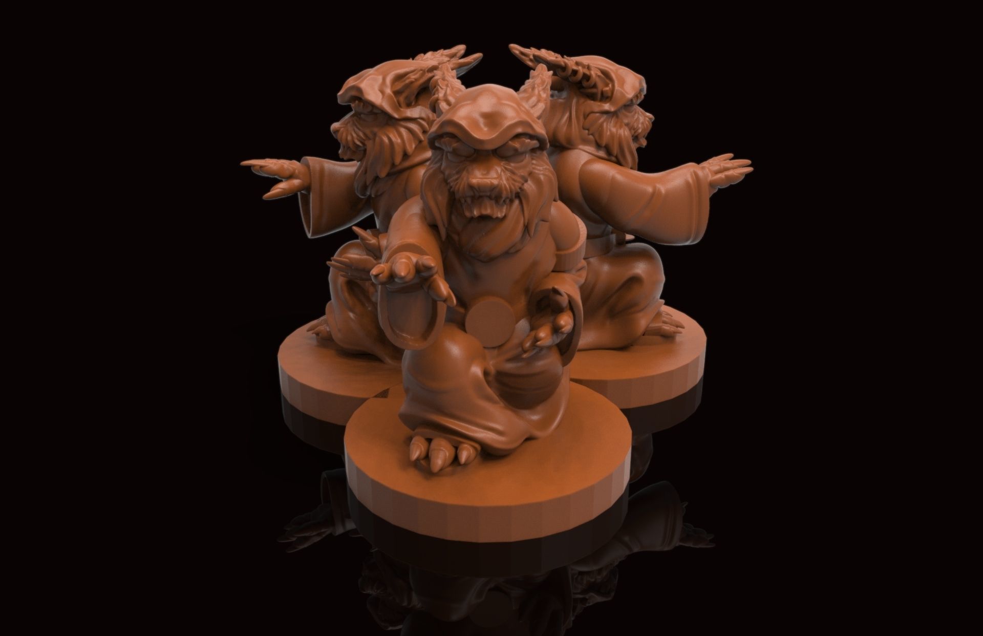 magician khajiit collection 3D print model_2