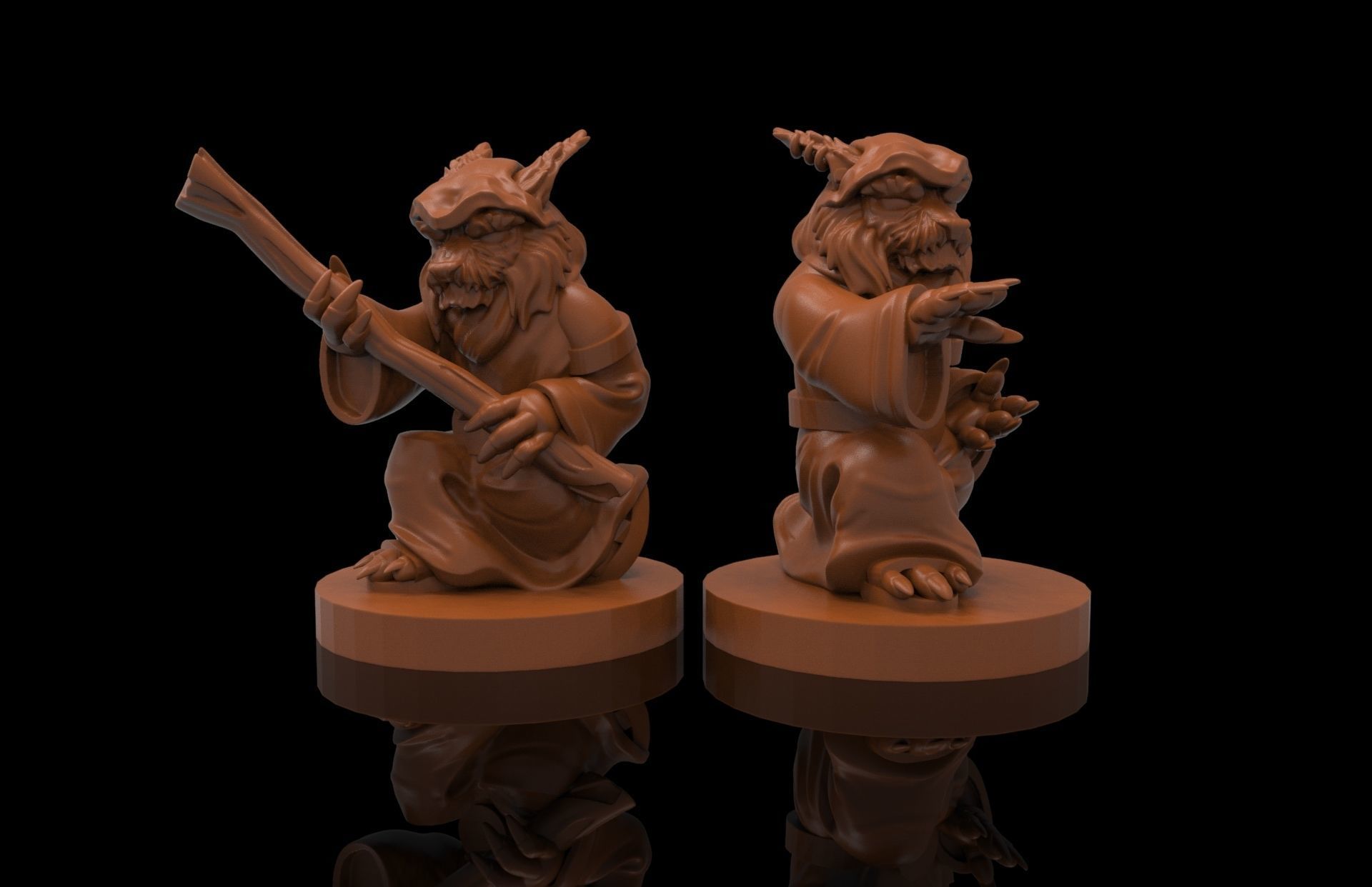 magician khajiit collection 3D print model_1