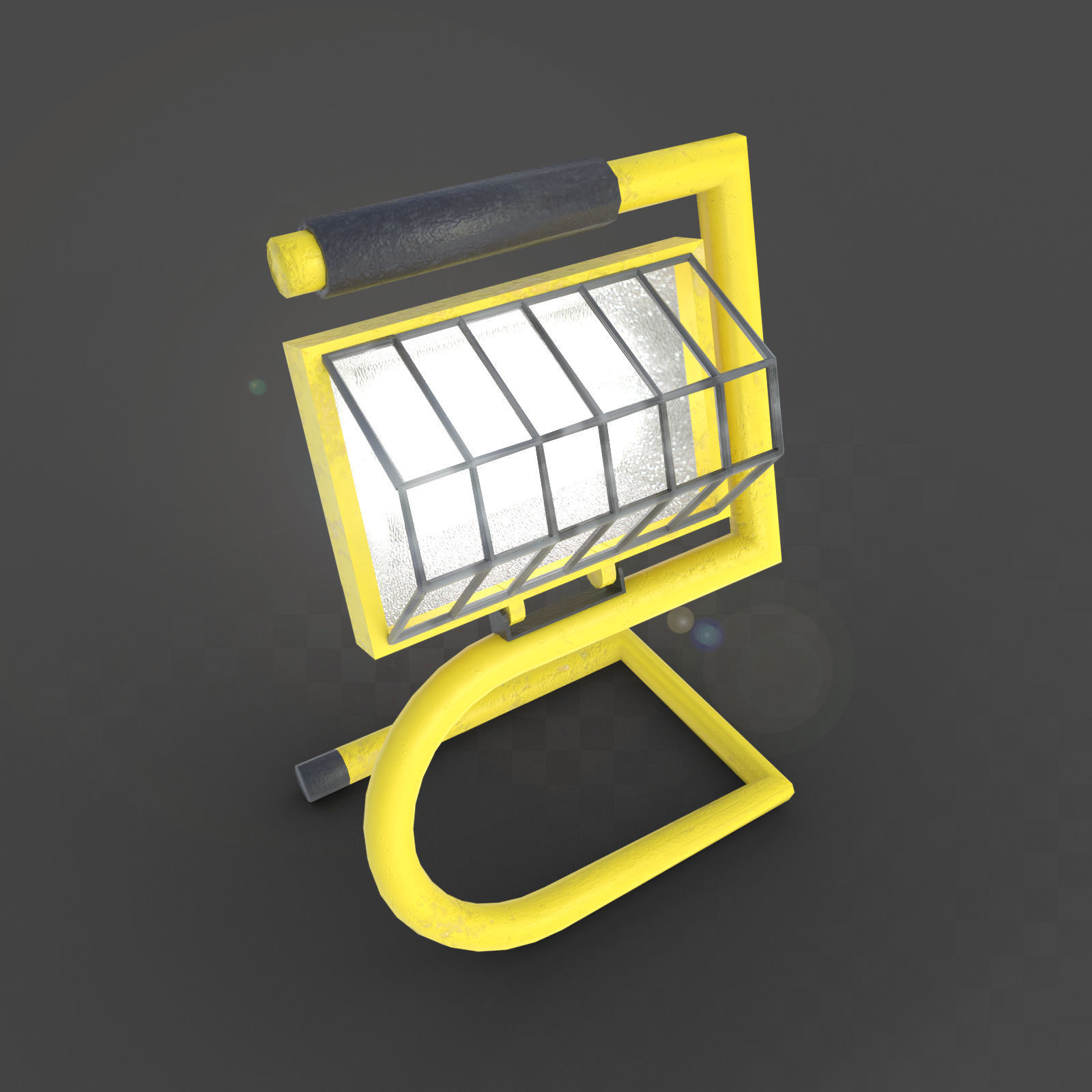 Scaffold platform elements for construction and building Low-poly 3D model_5