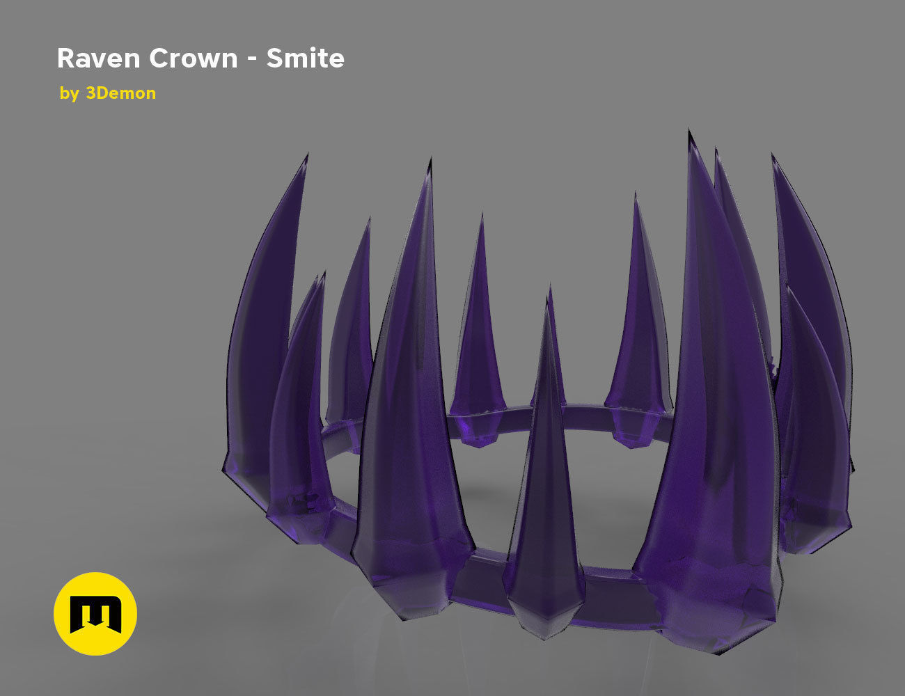 Raven Crown - Smite 3D print model_1