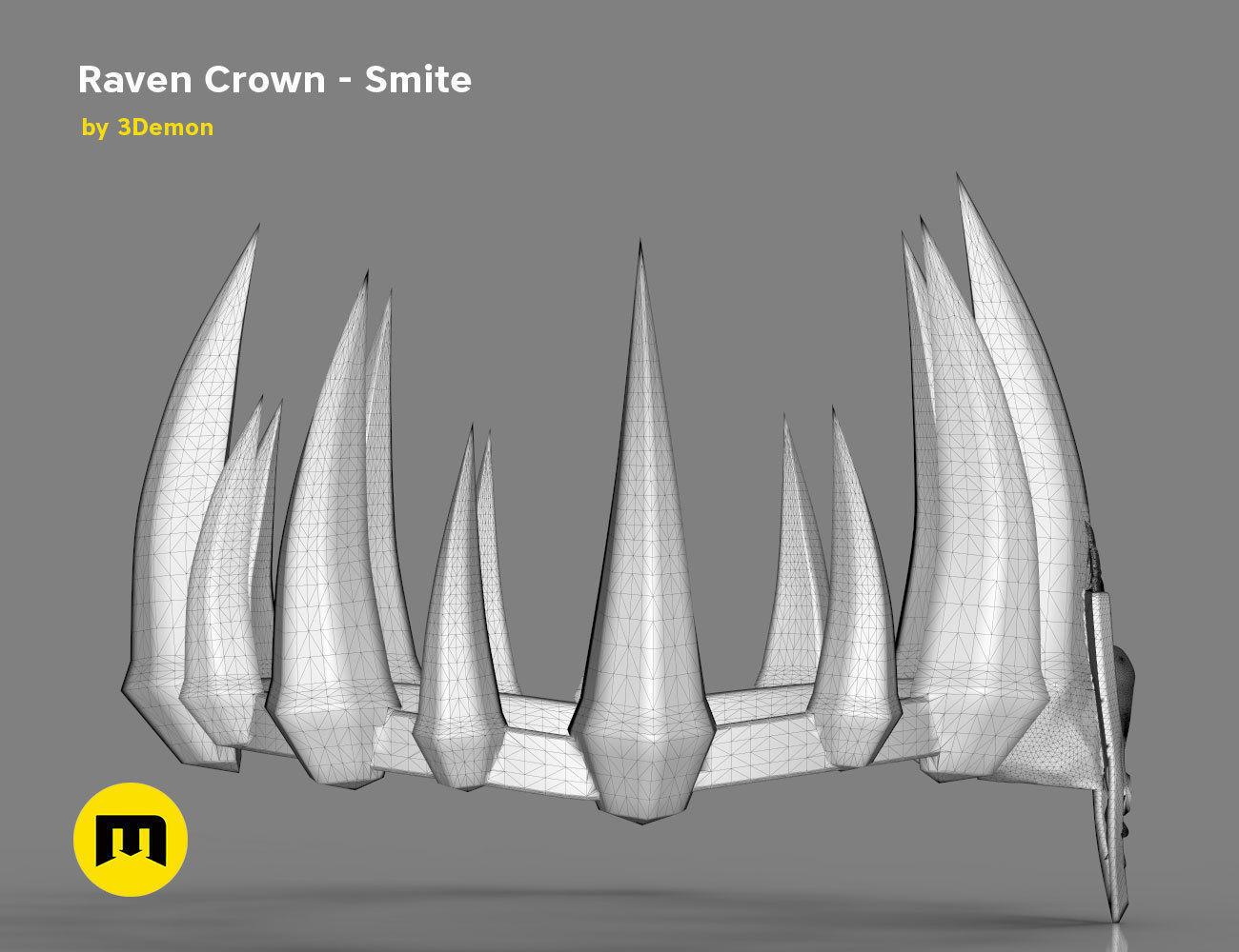 Raven Crown - Smite 3D print model_13