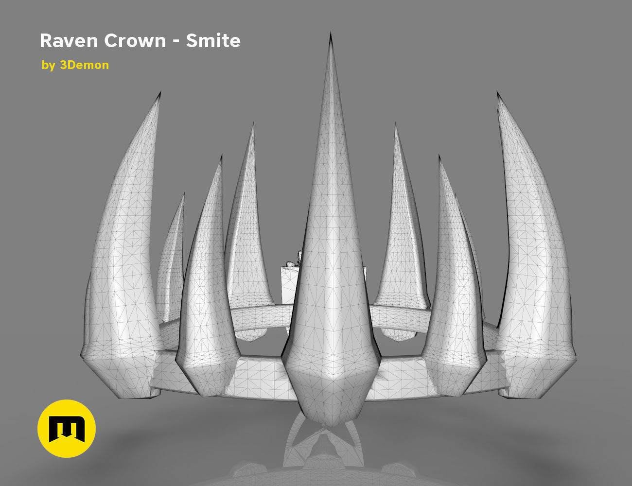 Raven Crown - Smite 3D print model_14