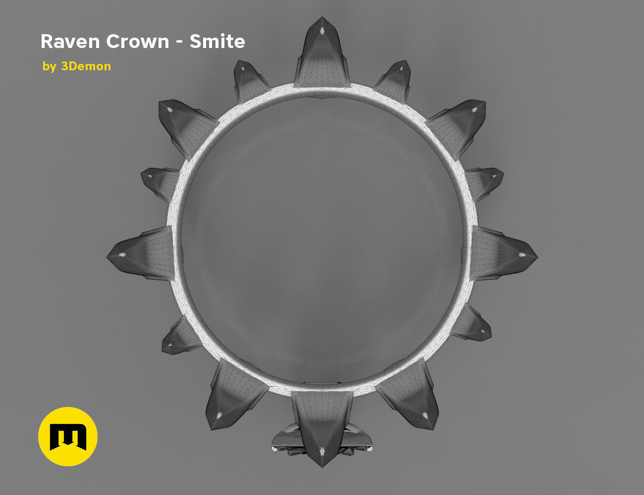 Raven Crown - Smite 3D print model_19