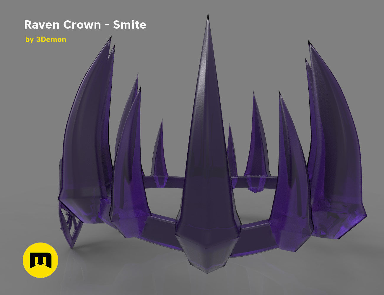 Raven Crown - Smite 3D print model_8