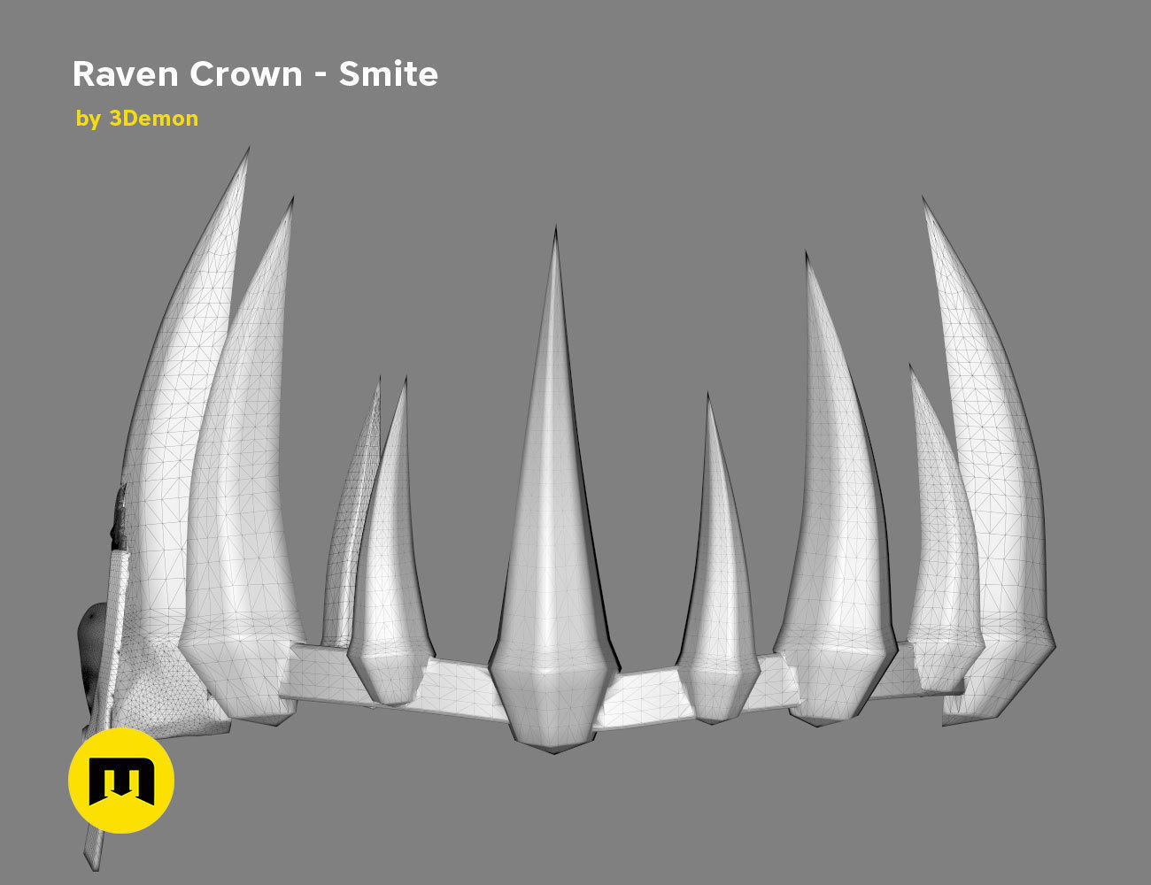 Raven Crown - Smite 3D print model_18