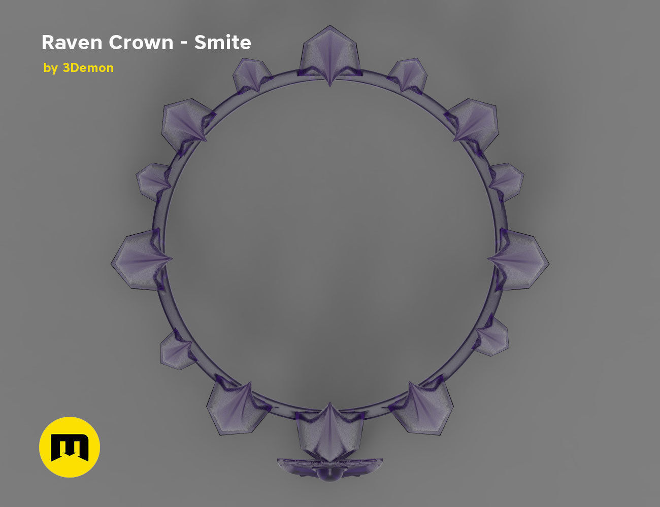 Raven Crown - Smite 3D print model_9