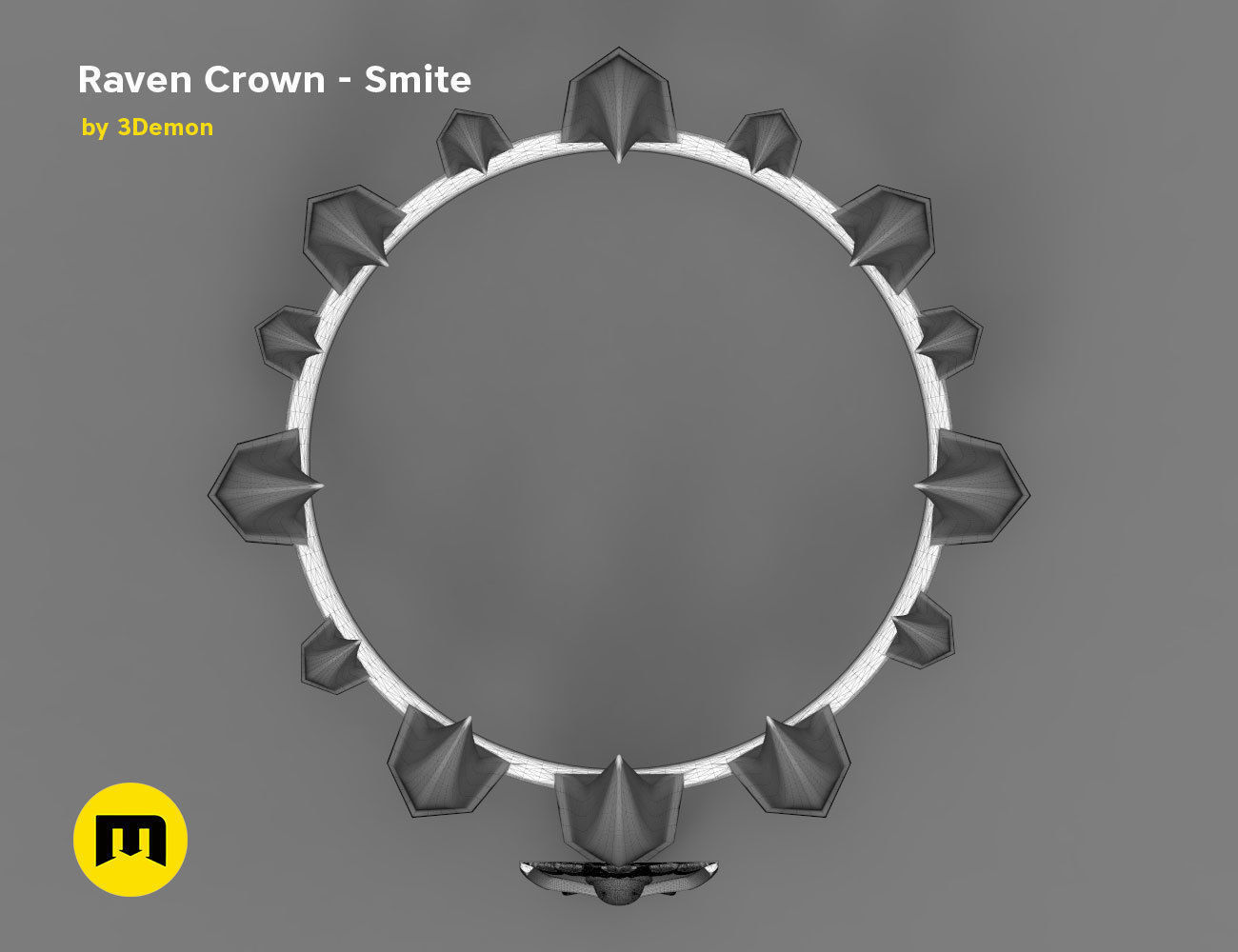 Raven Crown - Smite 3D print model_20
