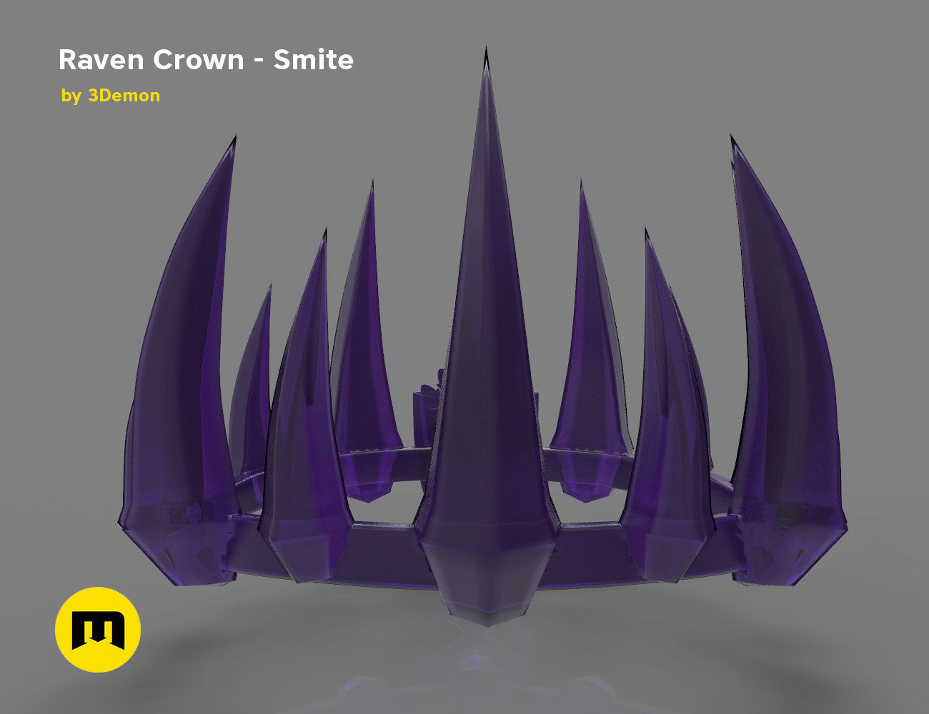 Raven Crown - Smite 3D print model_4