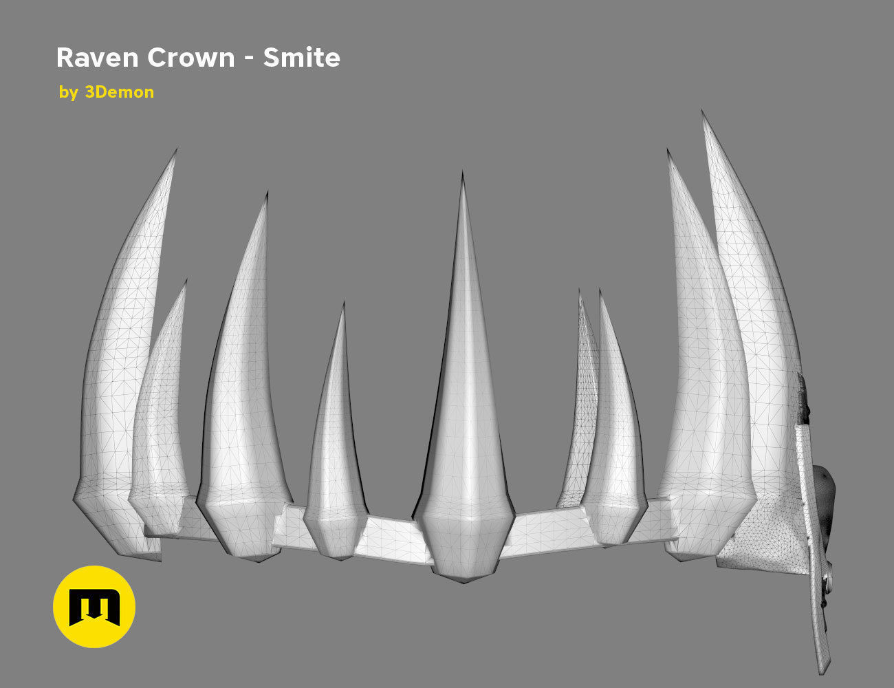 Raven Crown - Smite 3D print model_16