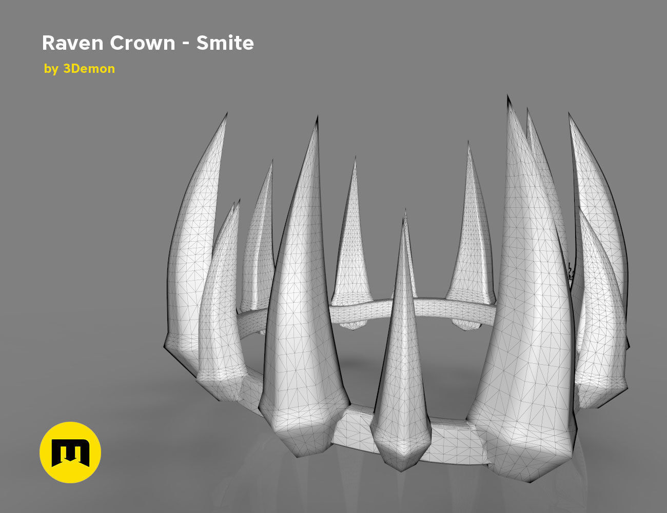 Raven Crown - Smite 3D print model_12
