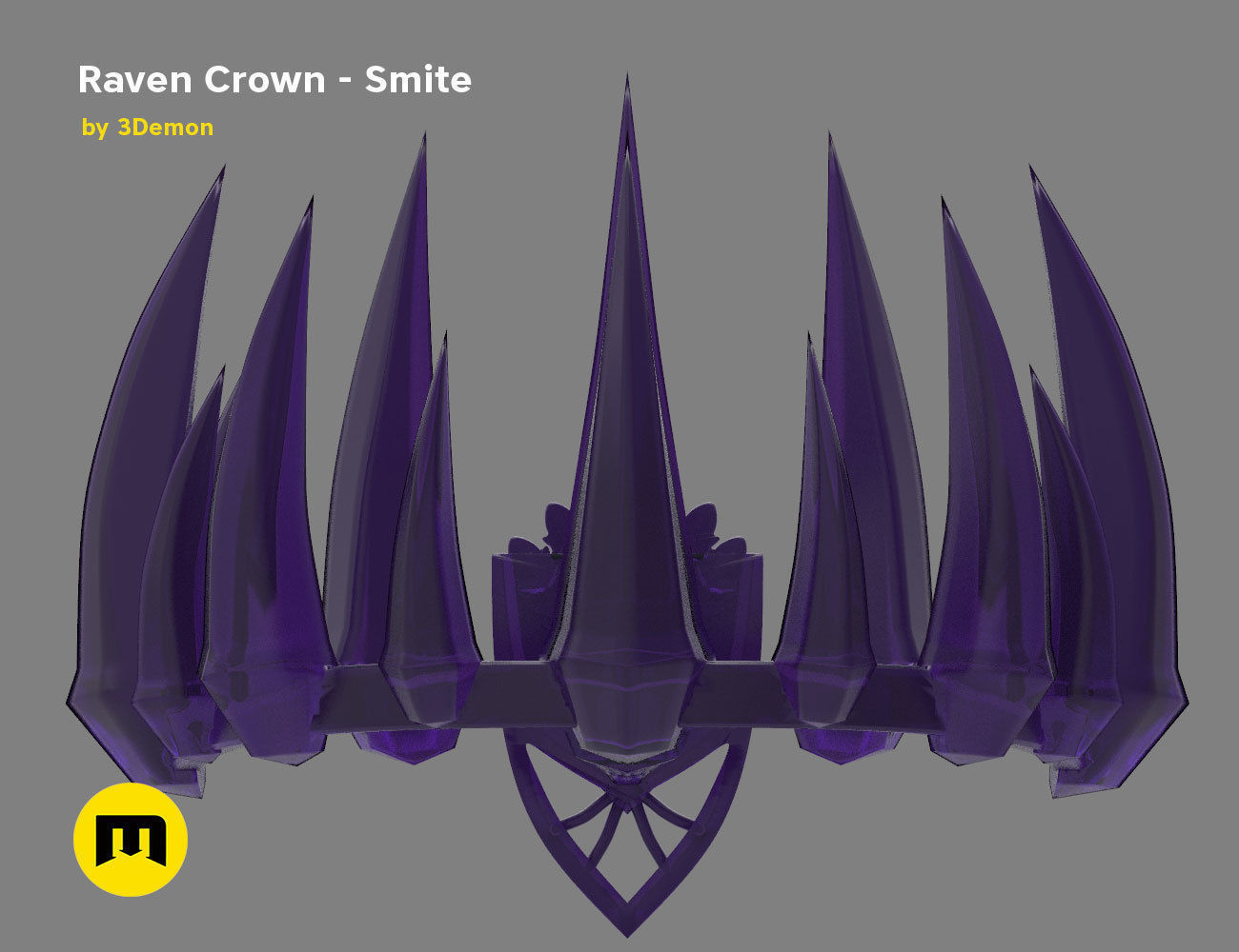 Raven Crown - Smite 3D print model_3