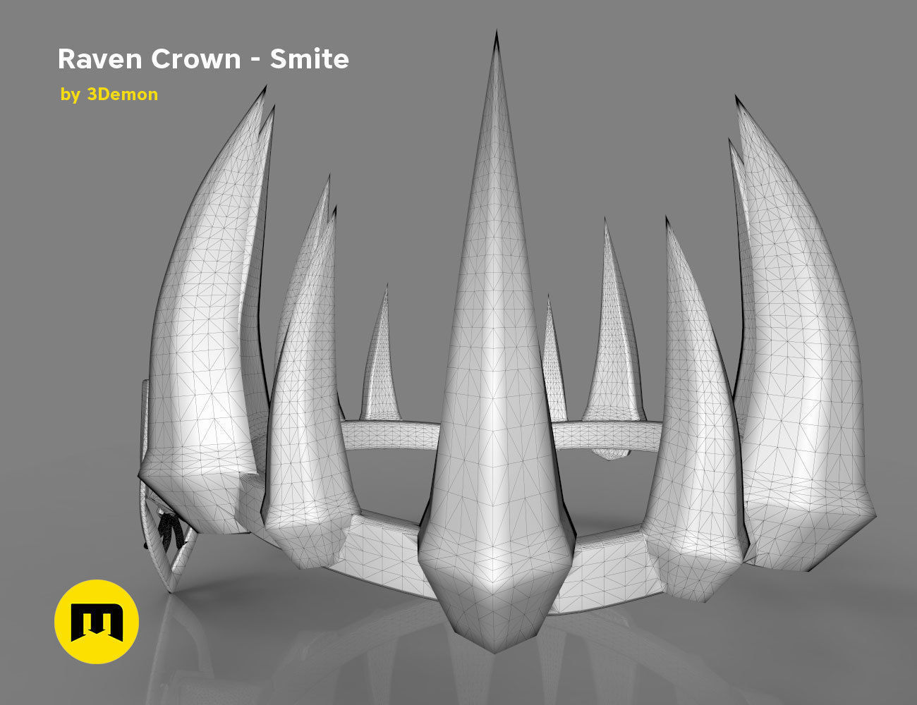 Raven Crown - Smite 3D print model_21