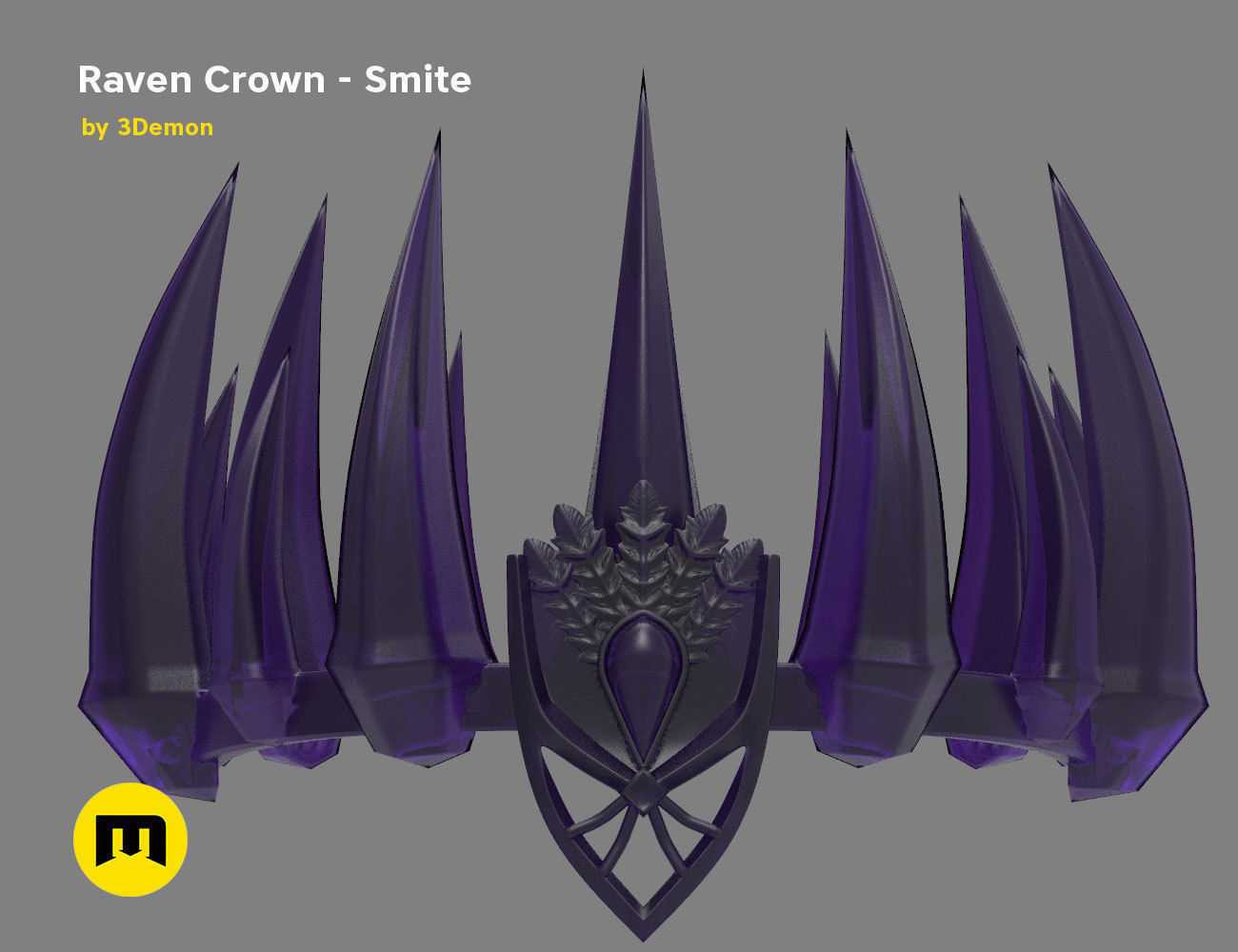Raven Crown - Smite 3D print model_6