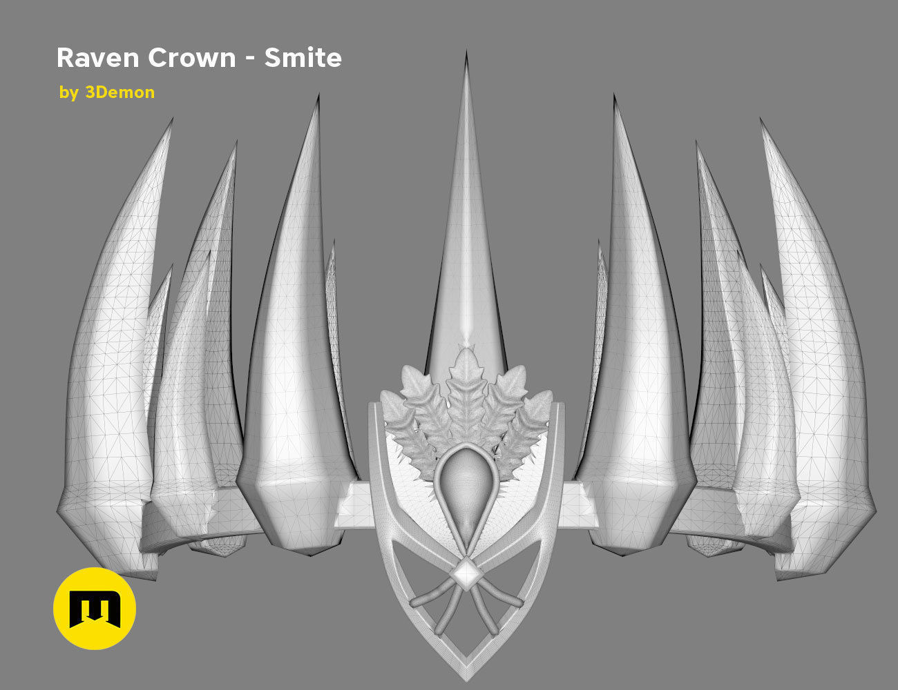 Raven Crown - Smite 3D print model_17