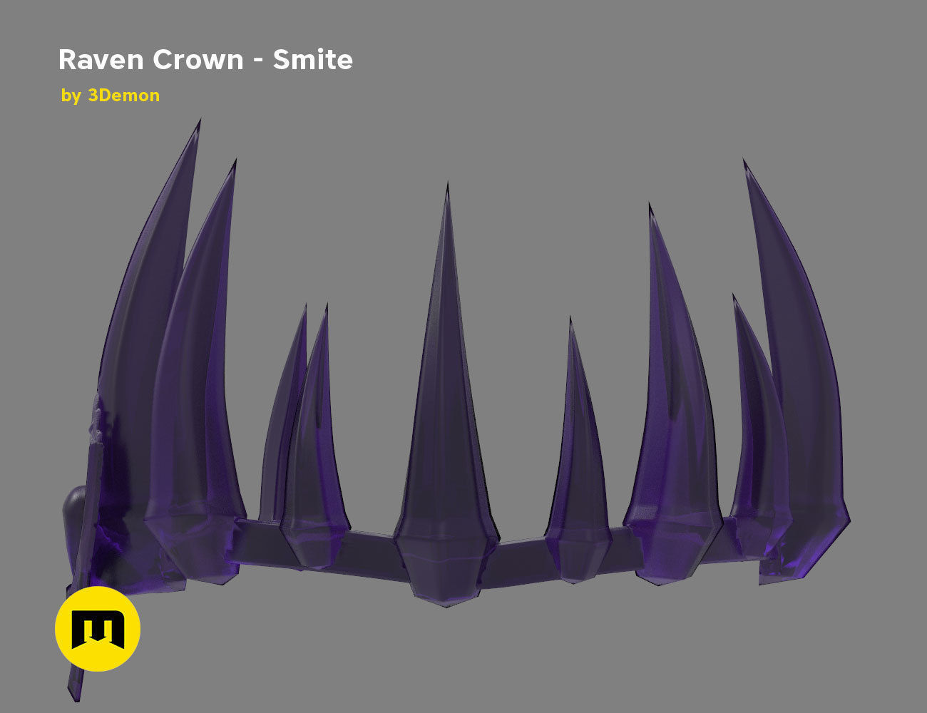 Raven Crown - Smite 3D print model_2